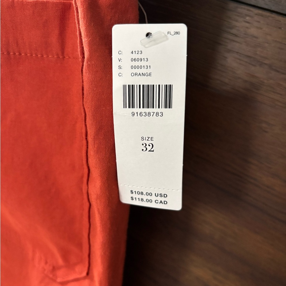 Anthropologie Orange Cropped Pants - Picture 4 of 4